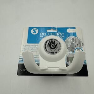 SlipX Solutions Patented On The Dot Power Lock Suction Cup Hook, Razor Holder